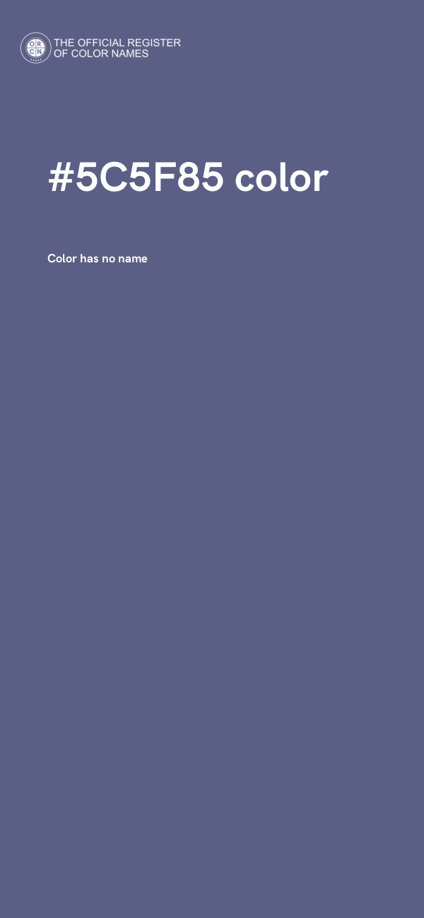#5C5F85 color image