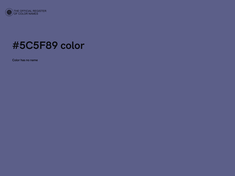 #5C5F89 color image