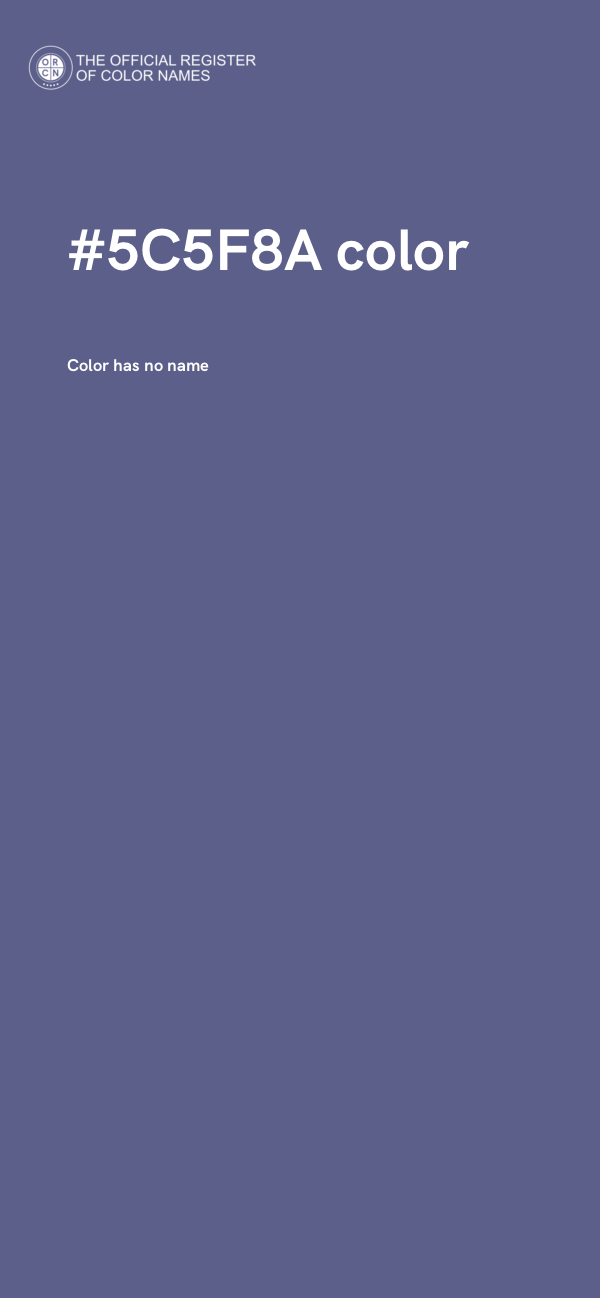 #5C5F8A color image