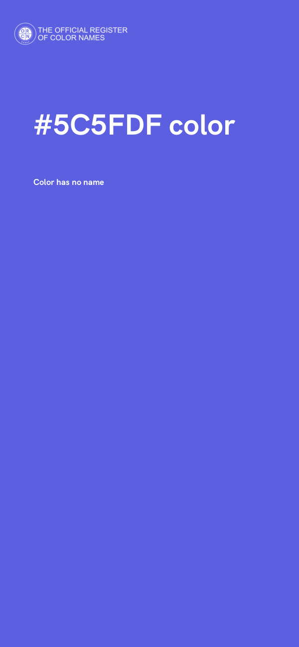 #5C5FDF color image