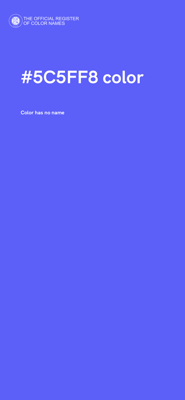 #5C5FF8 color image