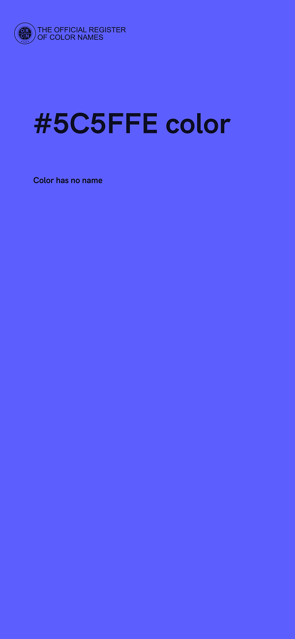 #5C5FFE color image