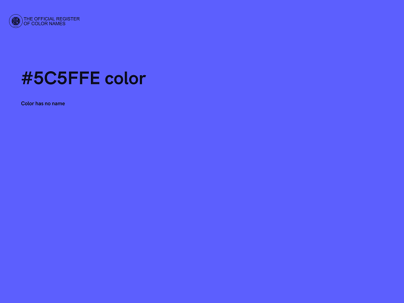#5C5FFE color image