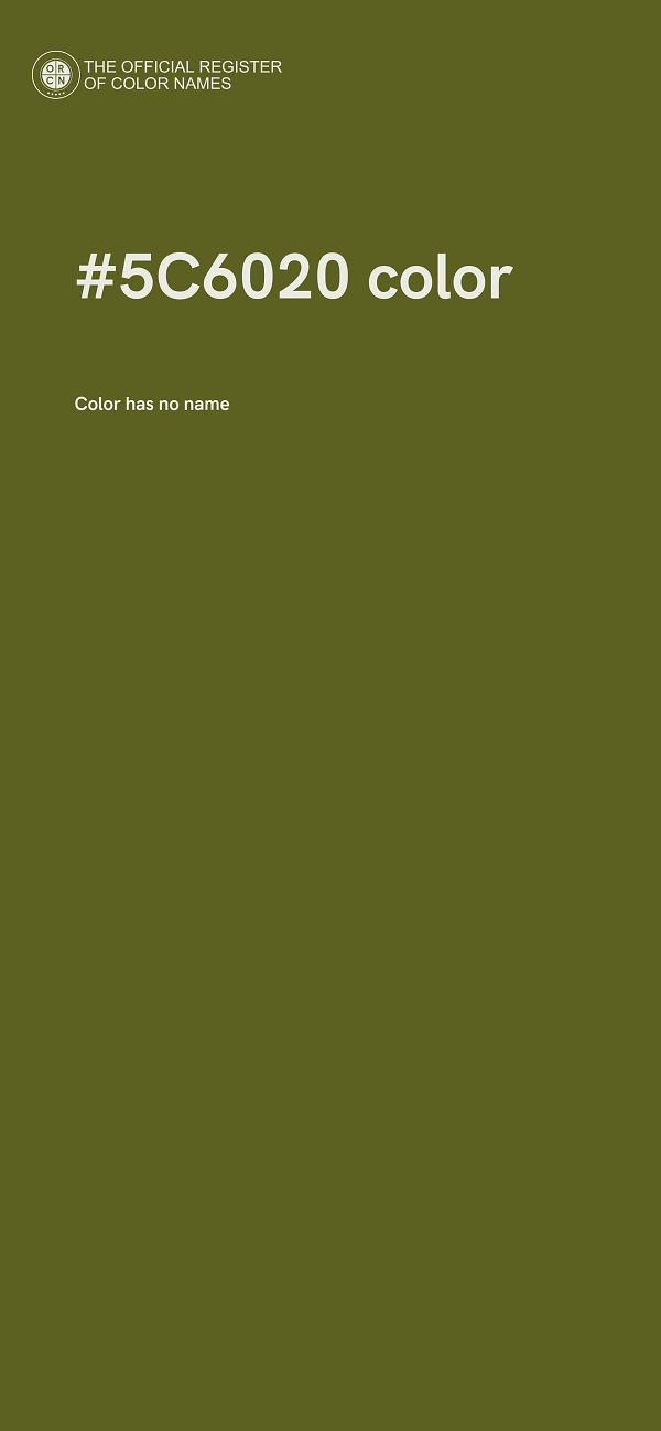 #5C6020 color image