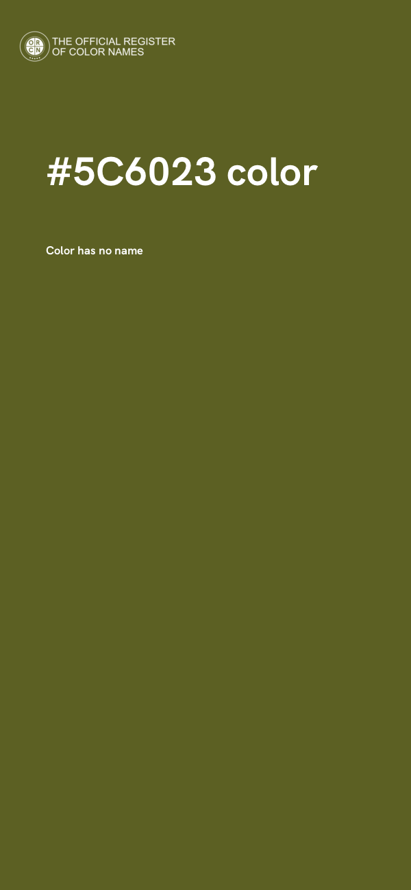 #5C6023 color image