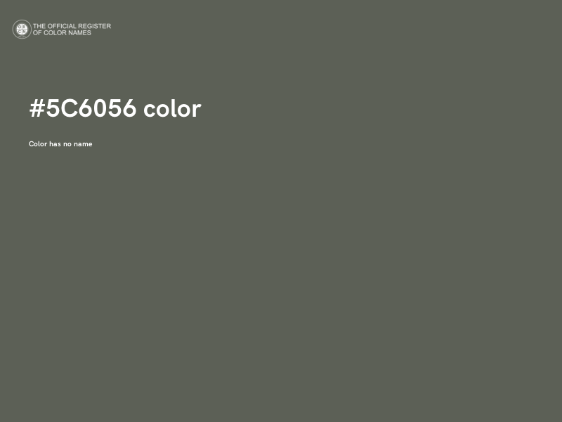 #5C6056 color image