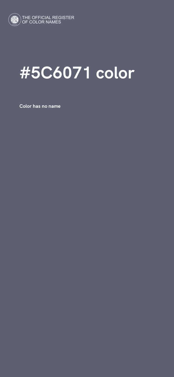 #5C6071 color image