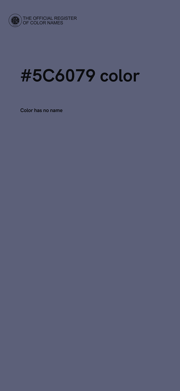 #5C6079 color image
