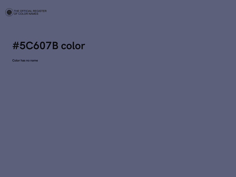 #5C607B color image