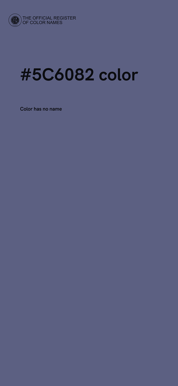 #5C6082 color image