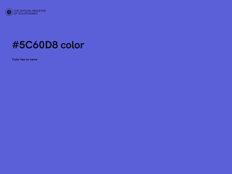 #5C60D8 color image