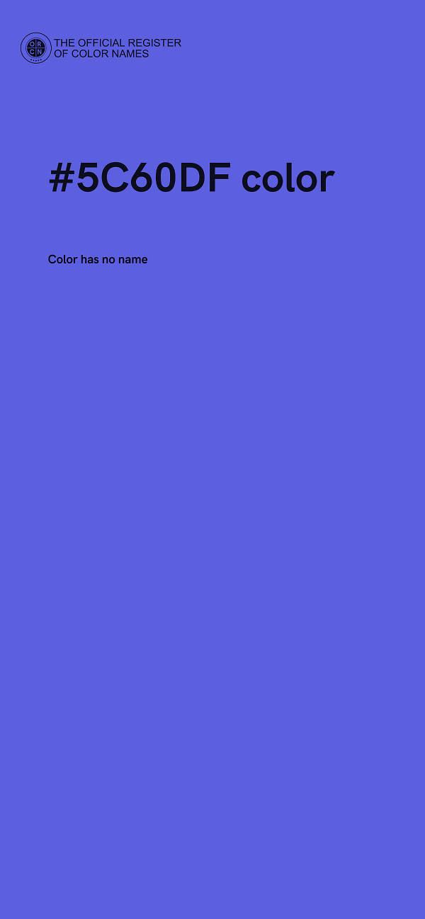 #5C60DF color image