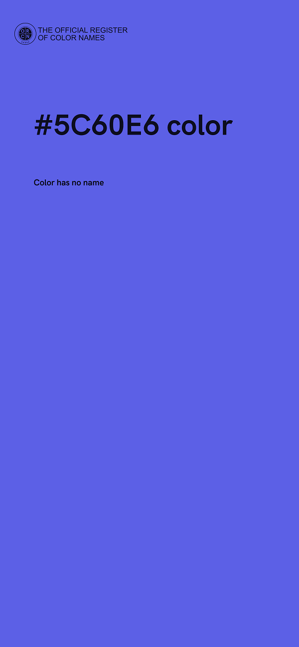 #5C60E6 color image