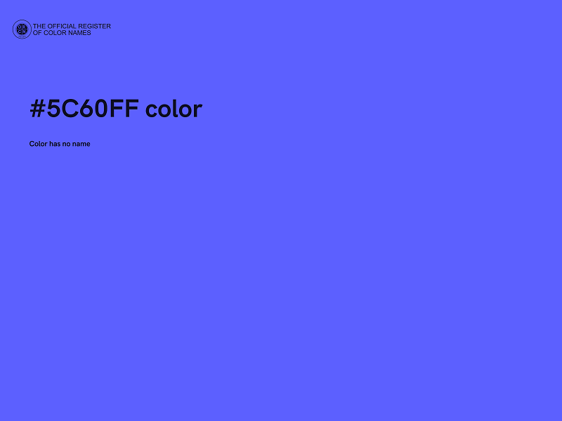 #5C60FF color image