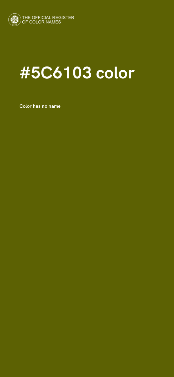 #5C6103 color image