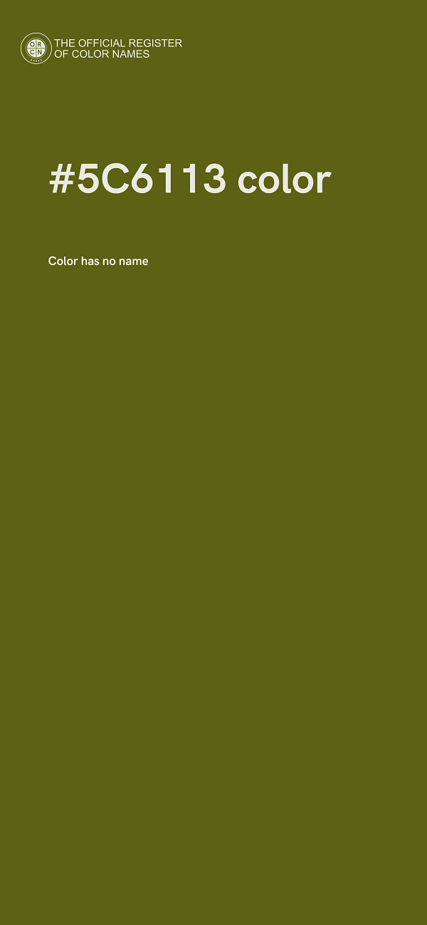 #5C6113 color image