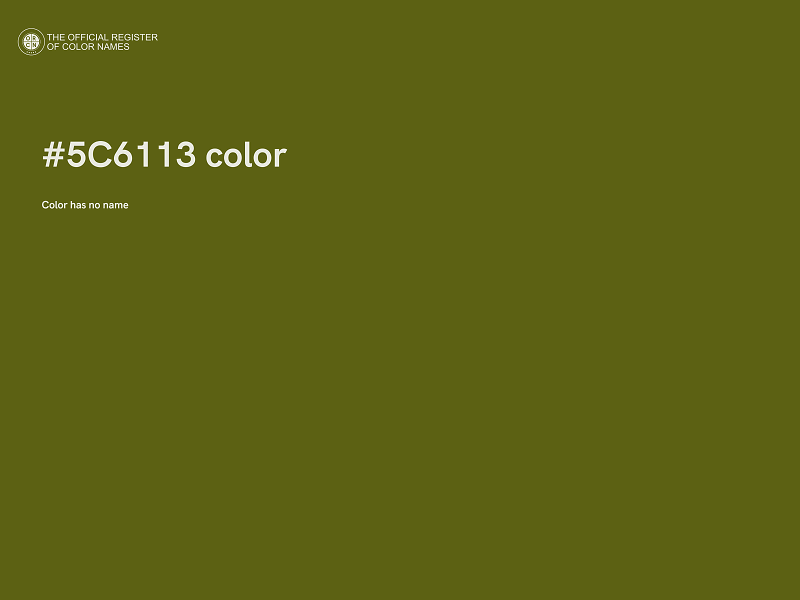 #5C6113 color image