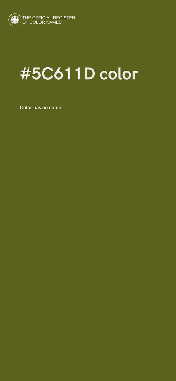#5C611D color image