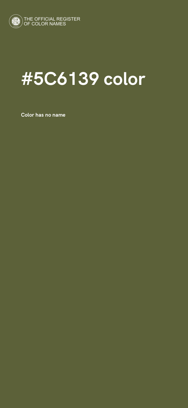 #5C6139 color image