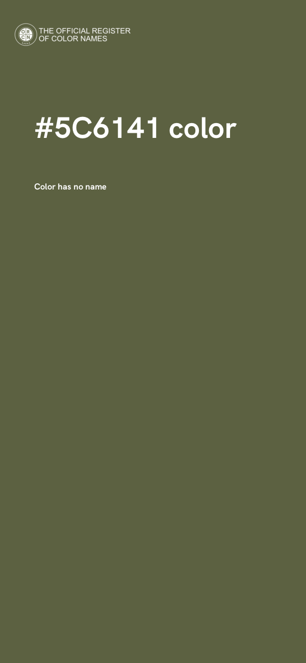 #5C6141 color image