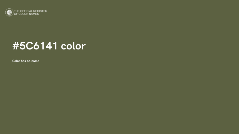 #5C6141 color image