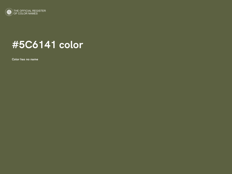 #5C6141 color image