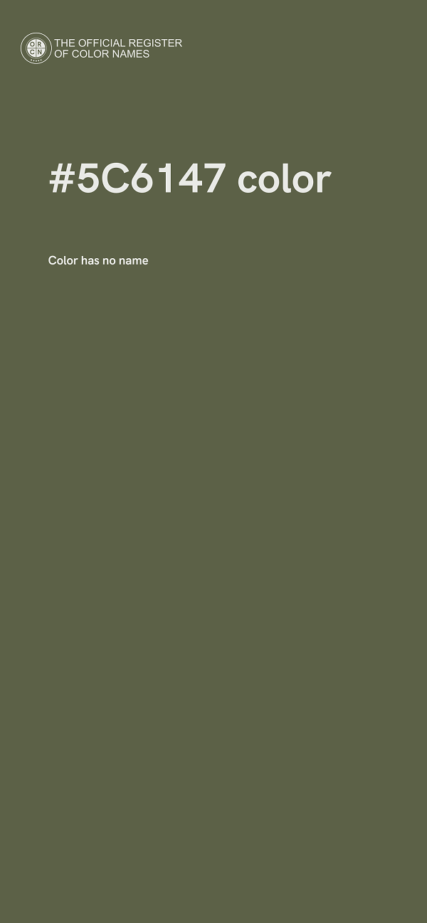 #5C6147 color image