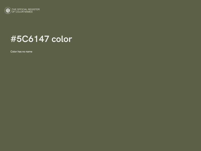 #5C6147 color image