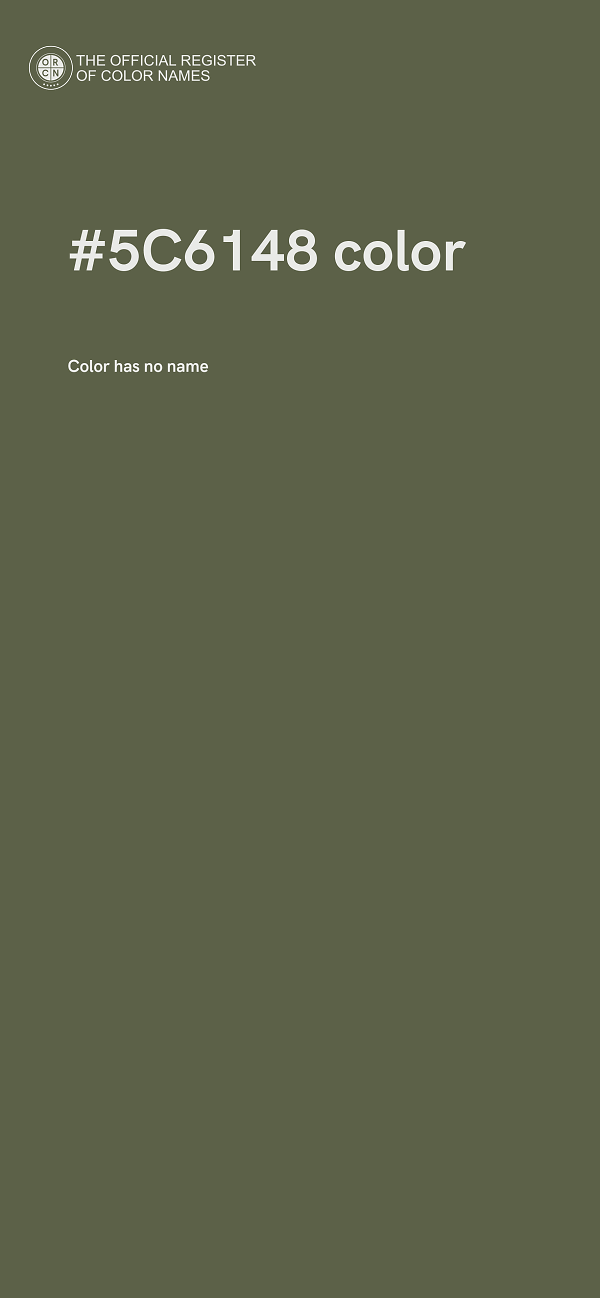 #5C6148 color image