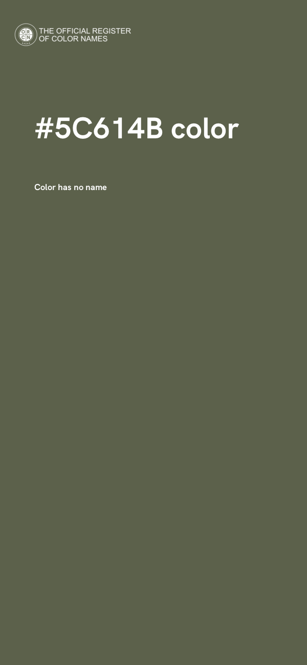 #5C614B color image
