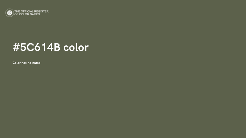#5C614B color image