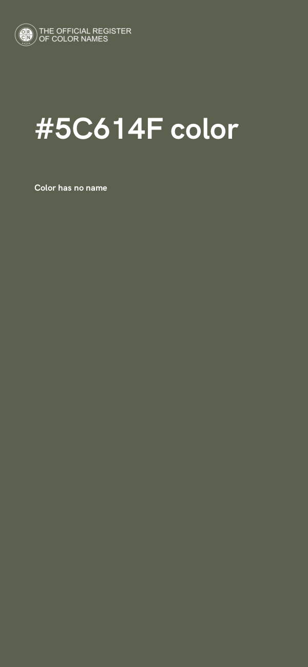 #5C614F color image