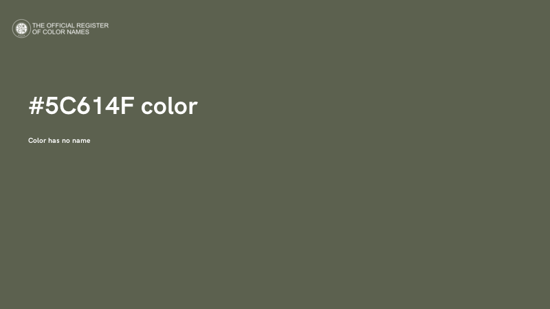 #5C614F color image