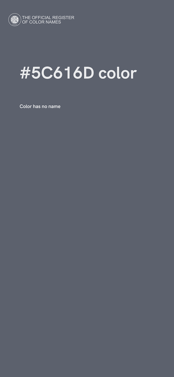 #5C616D color image
