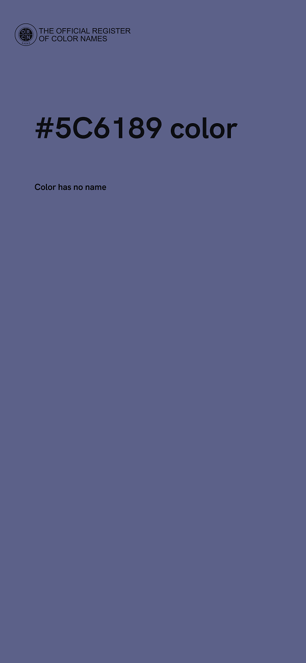 #5C6189 color image