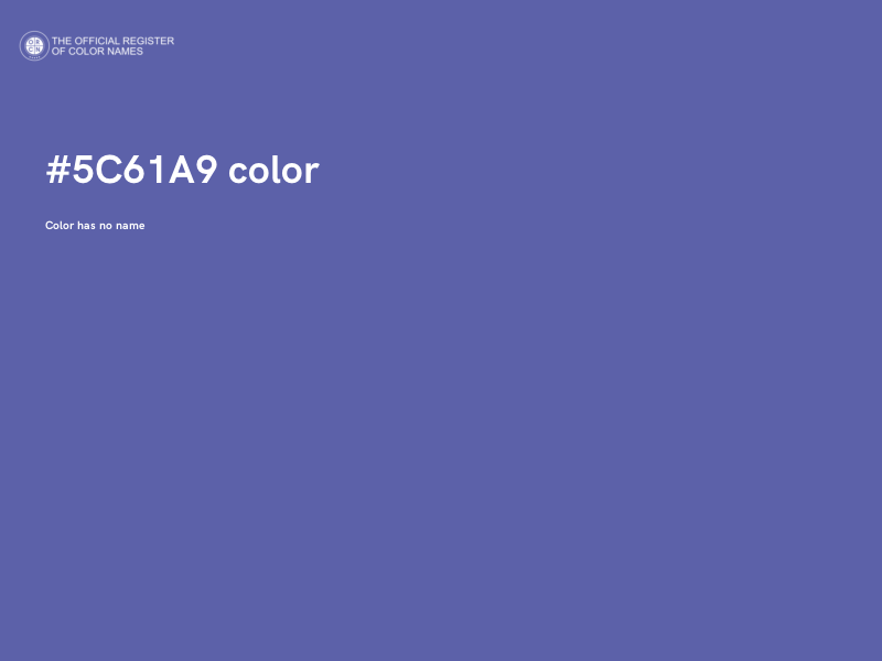 #5C61A9 color image