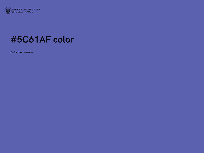 #5C61AF color image