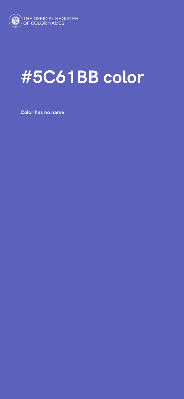 #5C61BB color image