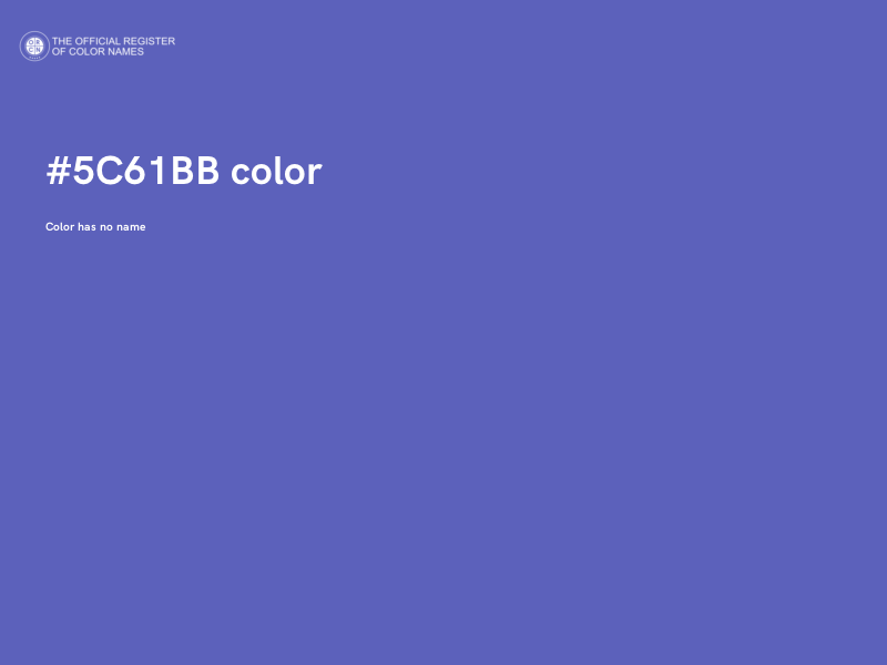 #5C61BB color image
