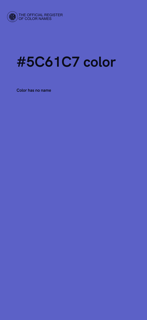 #5C61C7 color image