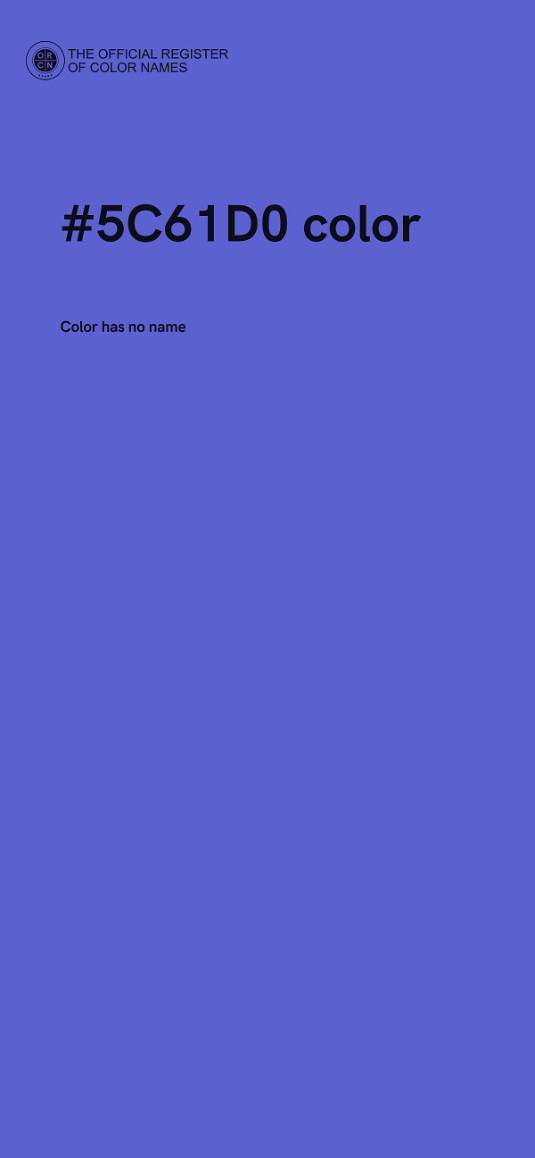 #5C61D0 color image