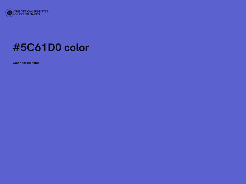 #5C61D0 color image