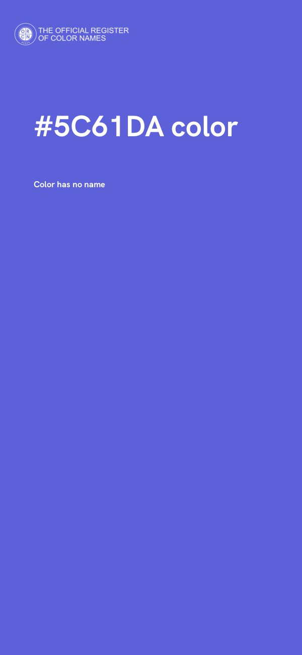 #5C61DA color image