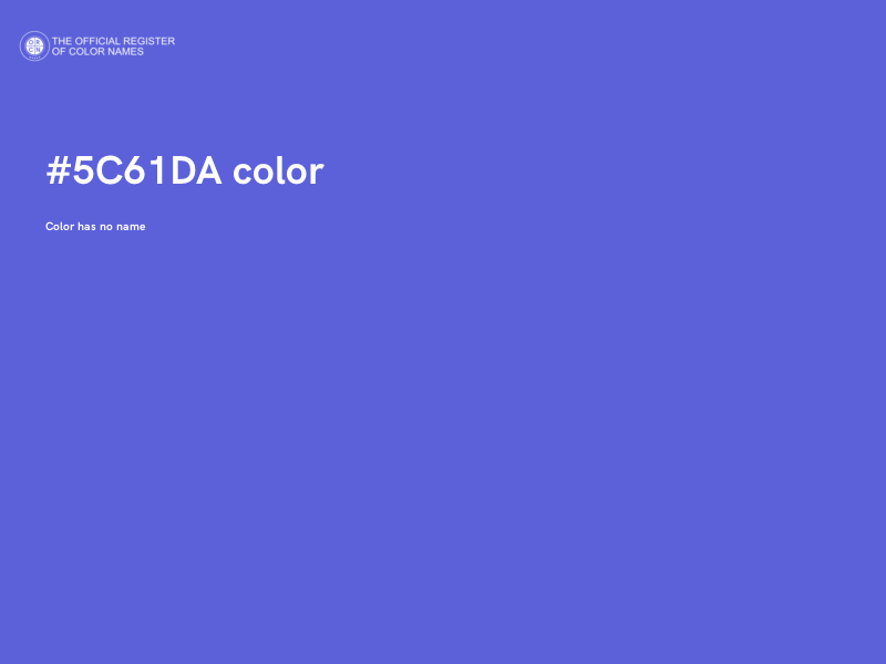 #5C61DA color image