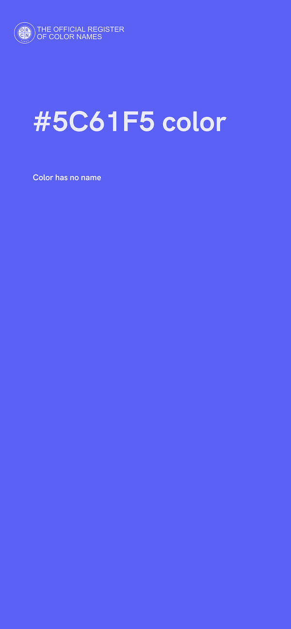 #5C61F5 color image