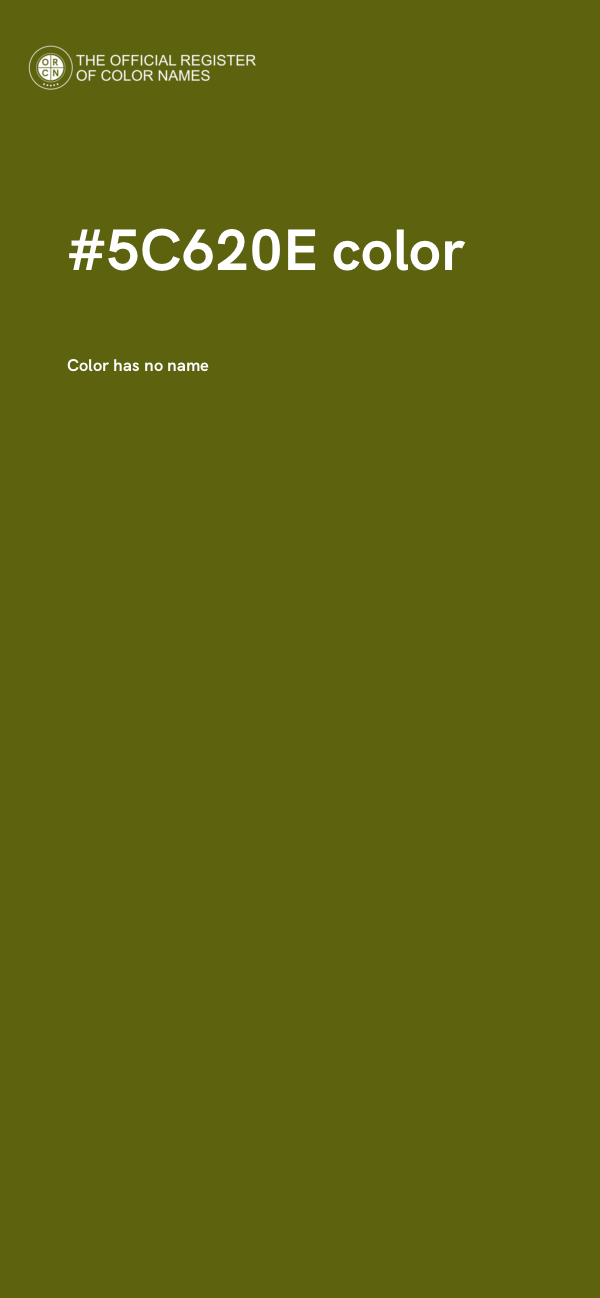#5C620E color image