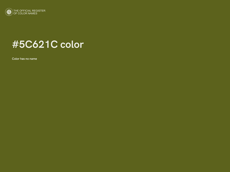 #5C621C color image
