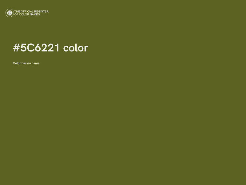 #5C6221 color image