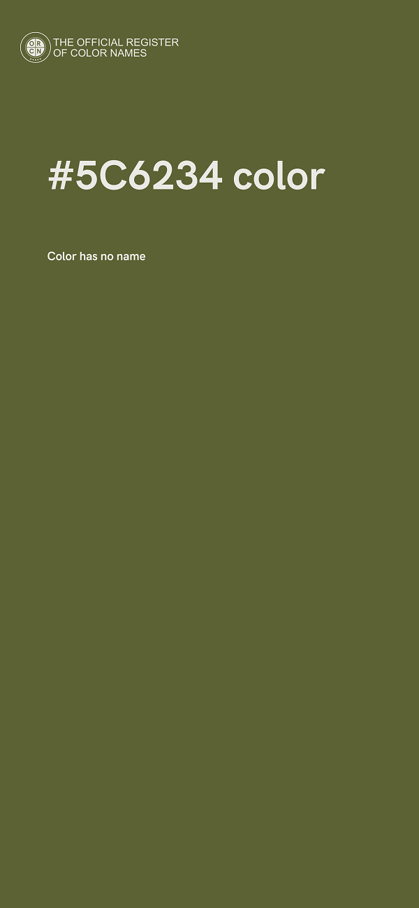 #5C6234 color image
