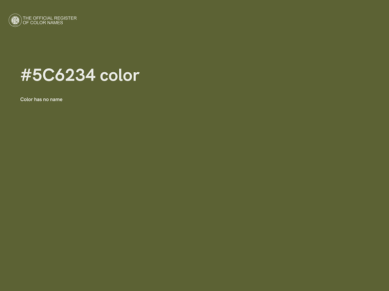 #5C6234 color image